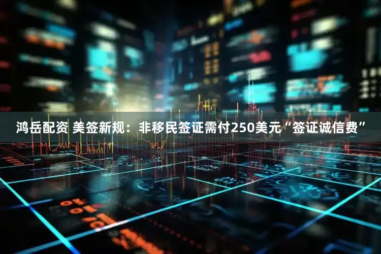 鸿岳配资 美签新规：非移民签证需付250美元“签证诚信费”