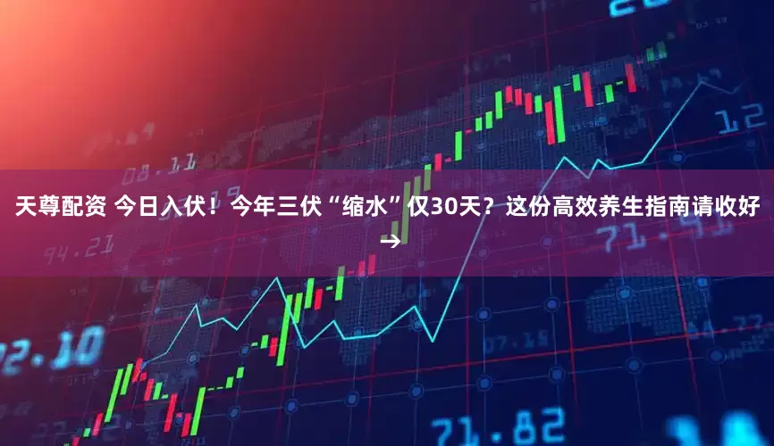 天尊配资 今日入伏！今年三伏“缩水”仅30天？这份高效养生指南请收好 →